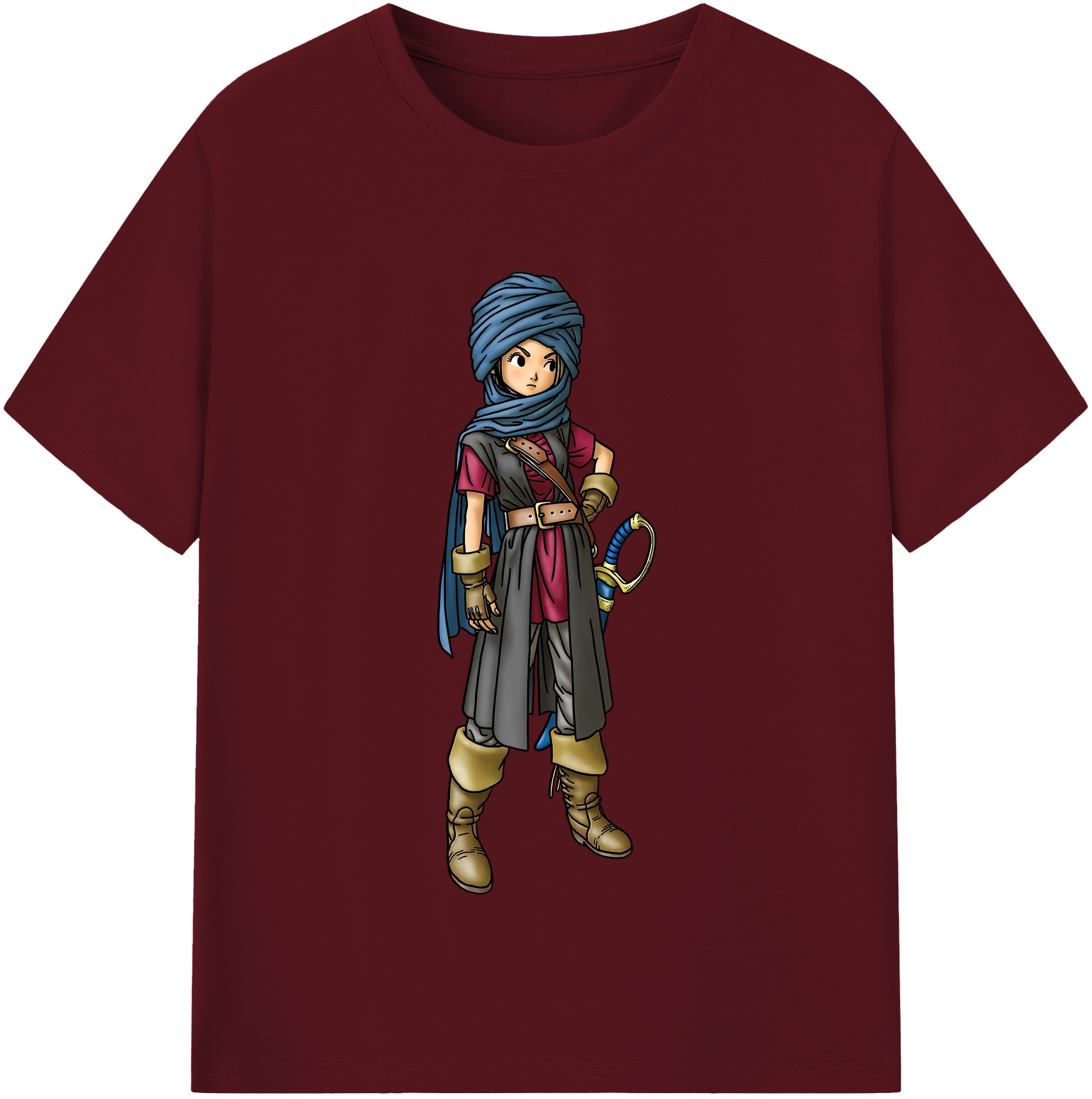 （画像用） ドラゴンクエスト Doragon Kuesuto Dragon Quest 綿100％半袖Tシャツ（フロントプリント）